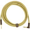 Fender Instrument Cable Deluxe Series Angled 15Ft Tweed 990820086