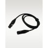 Hawk Gold Series XLR Male to XLR Female SXFG-005 Cable-1.5 Meter - Black