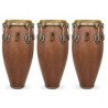 Toca Custom Deluxe Conga Set 11" & 11.75" & 12.5" Without Stand Dark Wood 4611+4611-3/4+4612-1/2DW