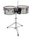 Toca Custom Deluxe Timbale Set 14"+15" with Stand -Antique Bronze Finish	T-417AB