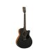 Kepma EAC Acoustic Guitar - Black Matt