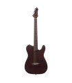 SQOE SETL800 Acoustic electric stage silent guitar - Natural Dark mahogany