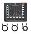 Digimore D-220 Audio Mixer & Sound Card With DJ effects, voice changer, and podcast features. Ideal for streaming.