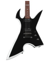 ESP MAX-200 RPR Electric Guitar With Bag - Black with White Bevels