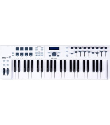 Arturia KeyLab MKII Essential 61 Universal Midi Keyboard Controller - White