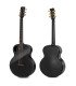 Enya X4 PRO MINI EQ 36-Inch TransAcoustic Guitar with Hard case - Black Glossy