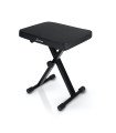 Donner Adjustable X-Style Piano Bench with High-Density Padding - Black