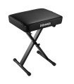 Donner EC2060 Adjustable Piano Bench, Foldable X-Style - Black