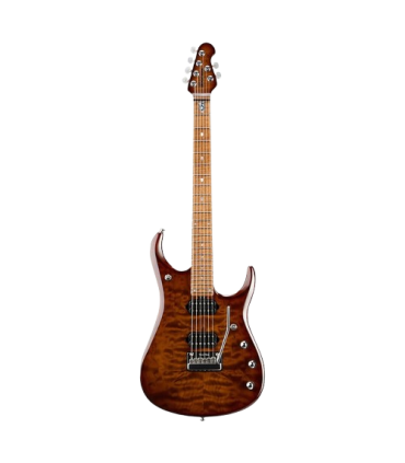 Ernie Ball Music Man JP15 7 Electric Guitar - Sahara Burst Quilt