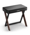 Donner DKB-300 Home Style Walnut Piano Bench with Thick Padded Seat