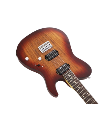 FGN, JIL2-DU-EW2-R Electric Guitar, Iliad Series, J Standard/Boundary -Koa Natural Burst