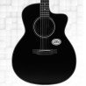 SAGA SF600GCE BK ELECTRO-ACOUSTIC GUITAR WITH FISHMAN PICKUP - BLACK