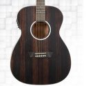 Washburn DFEFE-A-U Deep Forest Ebony FE Electro-Acoustic Guitar - Striped Ebony