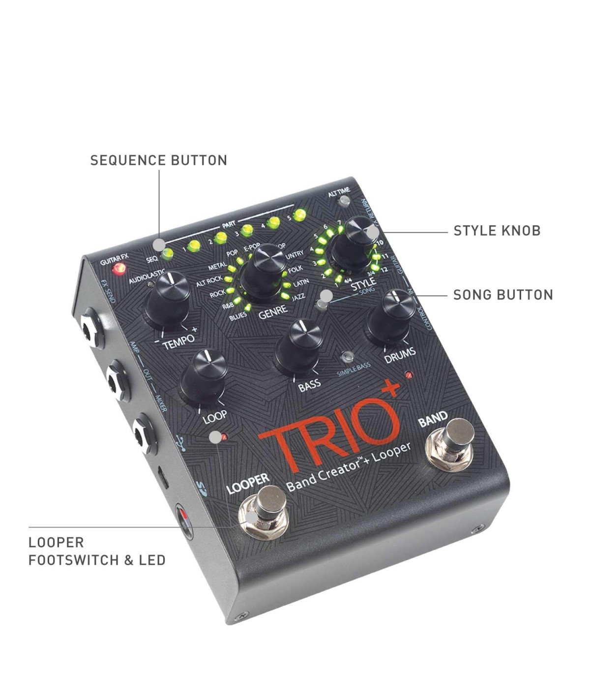 DigiTech Trio Plus Band Creator & Looper Pedal TRIOPLUS-V-04