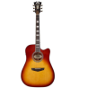 D'Angelico Acoustic Guitar Premier Series Bowery with Cutaway Electronics - Iced Tea Burst DAPD500ITBAPS