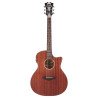 D'Angelico Acoustic Guitar Premier Series Gramercy LS with Cutaway Electronics - Natural Mahogany Satin DAPLSG200MAHCP