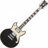 D'Angelico Electric Guitar Premier Brighton Black Flake DAPBRIBLFCS