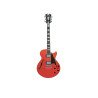 D'Angelico Electric Guitar Semi Hollow Premier SS Stopbar - Fiesta Red DAPSSFRCSCB