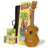 Mahalo Kahiko Series Soprano Ukulele Trans. Brown With Essential Pack - MK1TBRK