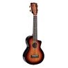 Mahalo Java Series Concert Ukulele Cutaway 3 Tone Sunburst With MEQ2 Electronics & Padded Bag - MJ2CE3TS