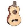 Mahalo Pearl Series Soprano Ukulele Natural With MEQ2 Electronics & Bag - MP1E