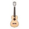 Mahalo Pearl Series Concert Ukulele Natural With MEQ2 Electronics & Bag - MP2E