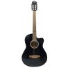 Pluto Acoustic Guitar 201 series Medium with Cutaway PA39C-201 BK