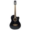 Pluto Acoustic Guitar 201 series Medium with Cutaway Lefty PA39CL-201 BK